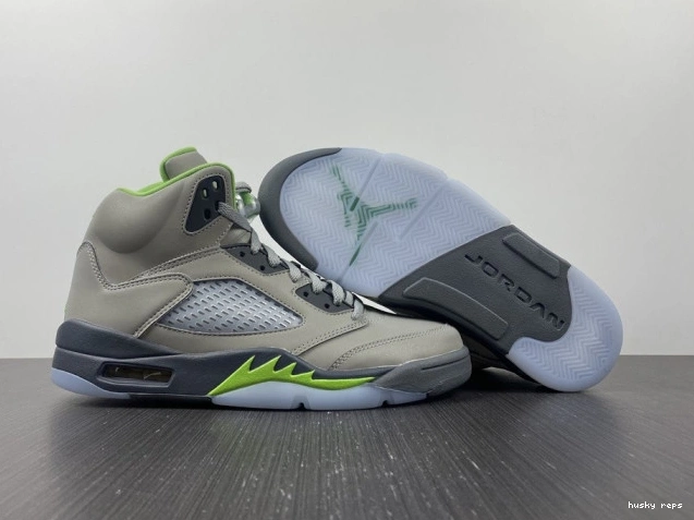 Cheap Husky Bean DM9014-003 (2022) Green Jordan Retro 5 0819